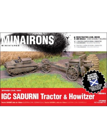 1/72 Tractor Sadurní i obús - Capsa d'1