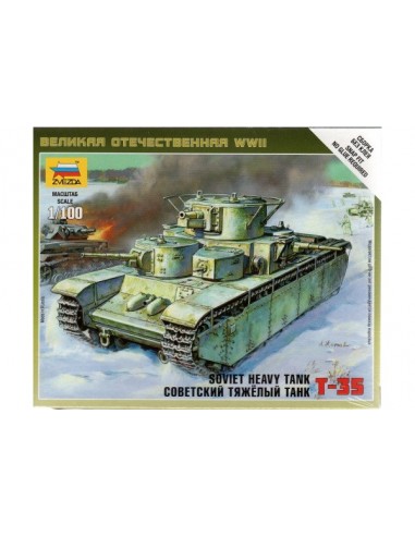 1/100 T-35 Tank - Boxed kit