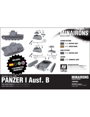 1/100 Panzer I ausf. B - Boxed set 1/100 Panzer I ausf. B - Boxed set
