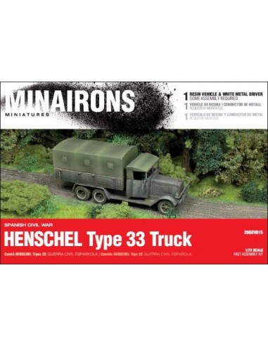 1/72 camión Henschel Tipo 33 - Caja de 1