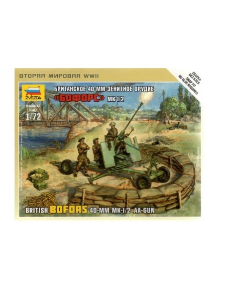 1/72 Antiaeri Bofors Mk-1/2 de 40mm