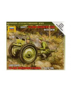 1/72 Cañón de acompañamiento soviético de 76mm