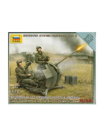 Antiaéreo alemán 20mm - escala 1/72