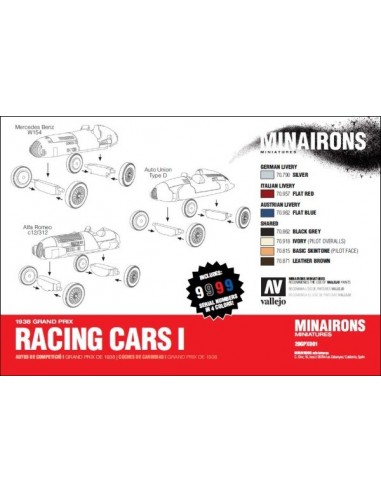 1/72 Autos de competició - Capsa de 3