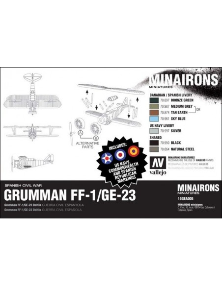 1/100 Grumman FF1/G23 Fighter - Boxed kit