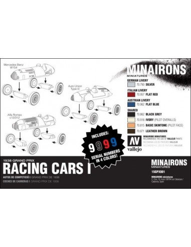 1/100 Racing Cars - Boxed set 1/100 Racing Cars - Boxed set