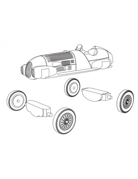 1/72 Alfa Romeo 12c/312 - Modelo suelto