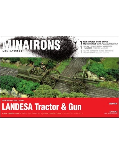 1/72 Landesa tractor & gun - Boxed kit