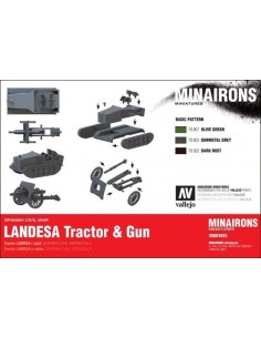 1/72 Tractor Landesa i canó - Capsa d'1 2