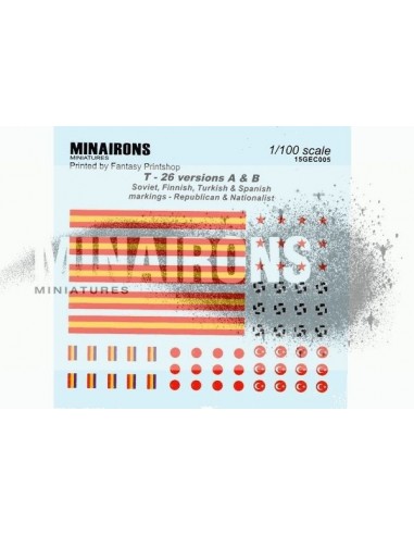 1/100 Distintivos del T-26 A y B 1/100 Distintivos del T-26 A y B