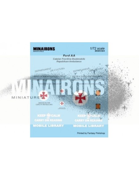 1/72 Distintivos del Bibliobús Ford AA