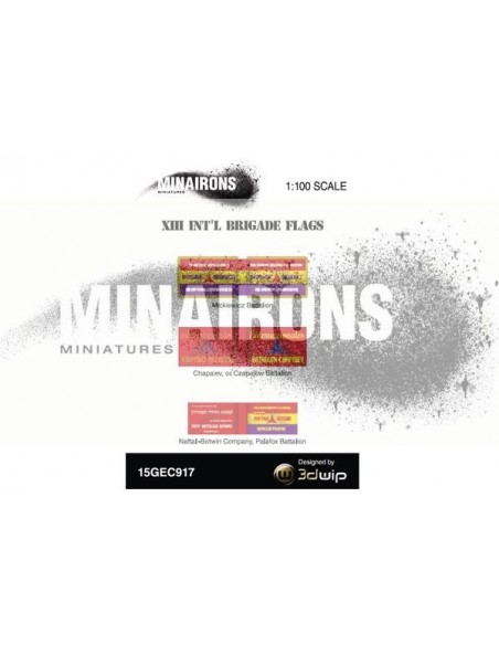 1/100 XIII International Brigade Flags 1/100 XIII International Brigade Flags