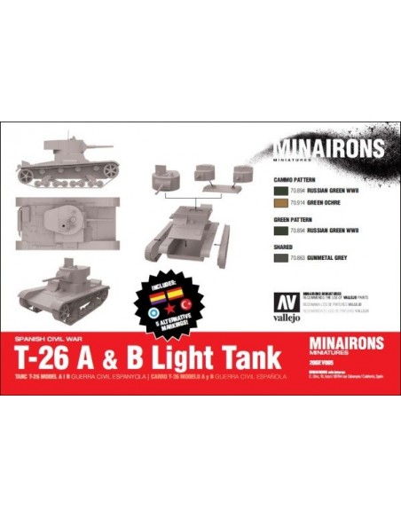 T-26 A & B Light Tank - 1/72 scale