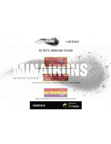 1/100 XI International Brigade Flags 1/100 XI International Brigade Flags