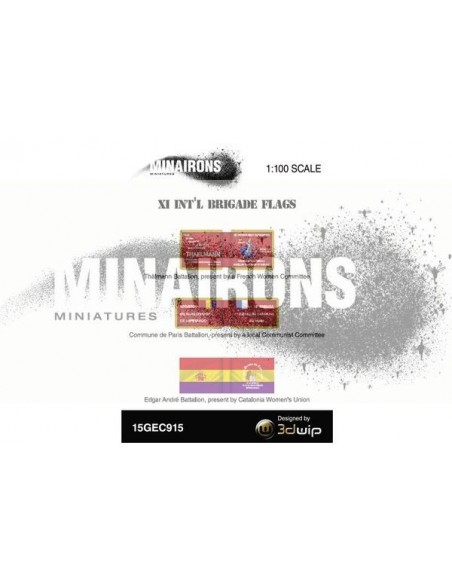 1/100 XI International Brigade Flags 1/100 XI International Brigade Flags