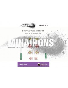 1/600 Portuguese Galleon flags 2