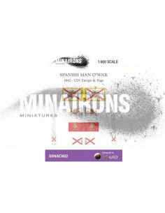 1/600 Spanish Man-of-war flags 2