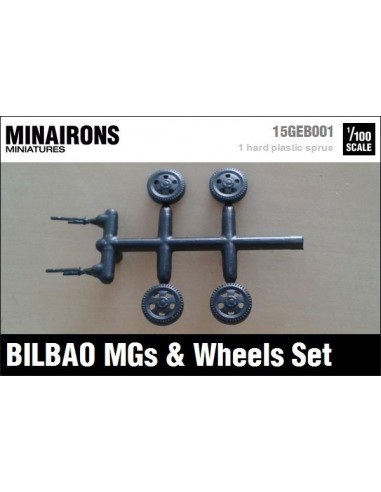 1/100 Ametralladoras y ruedas del Bilbao