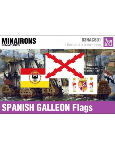 1/600 Spanish Galleon flags