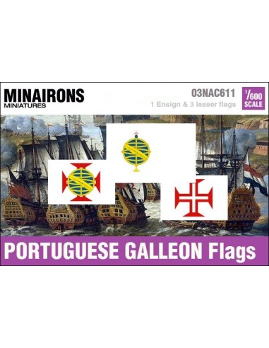 1/600 Pabellón de galeón portugués
