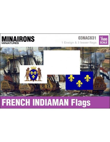 1/600 French Indiaman flags