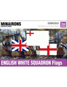 1/600 English White Squadron flags