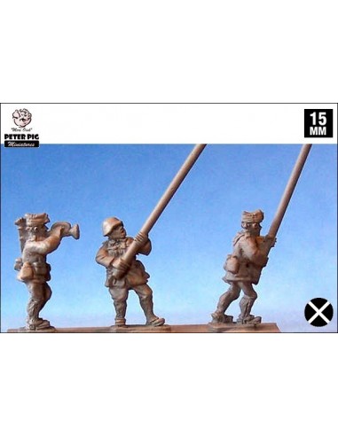15mm Nationalist standards and buglers