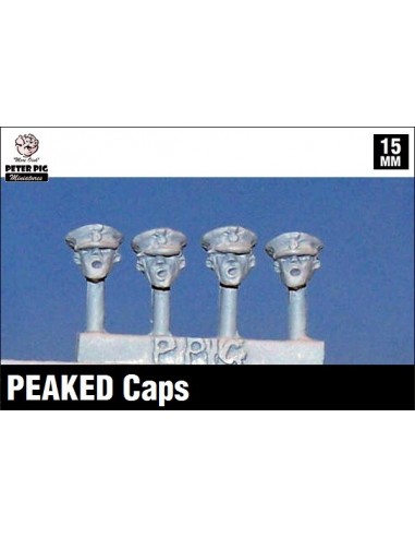 15mm Peaked caps