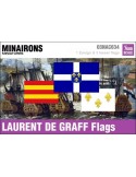 1/600 Laurent de Graff privateer flags