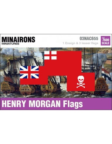 1/600 Henry Morgan privateer flags