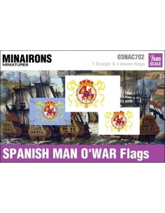 1/600 Spanish Man-of-war flags