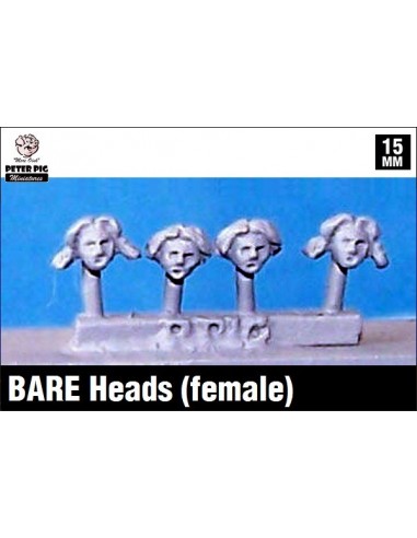 15mm Bare heads (female)