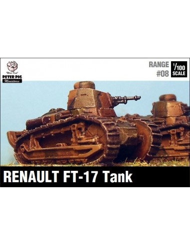 1/100 Renault FT-17 con torreta octogonal + MG