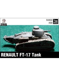 1/100 Renault FT-17 con torreta Berliet y MG