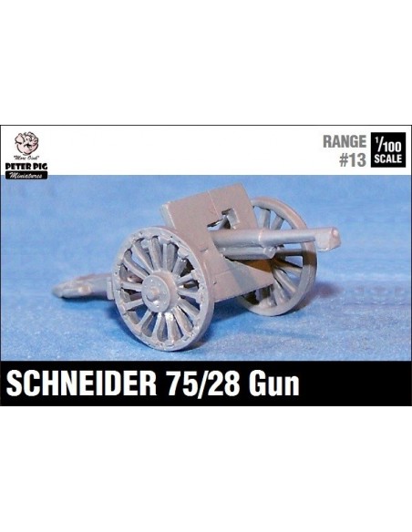 15mm French Schneider 75mm Gun