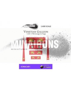 1/600 Venetian Galleon flags 2