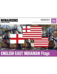 1/600 English East Indiaman flags