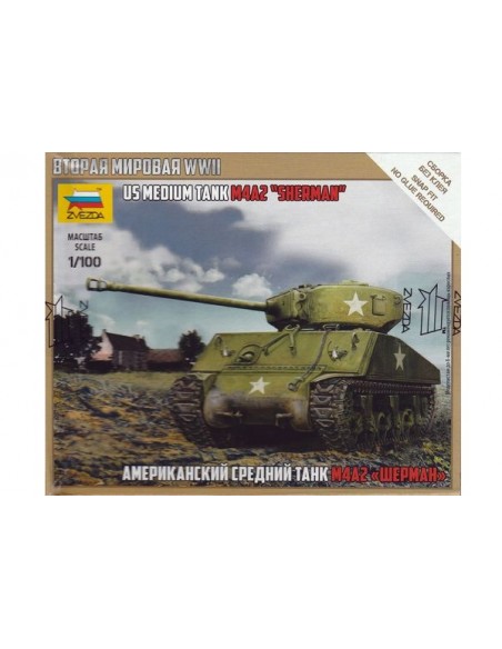 1/100 Carro M4A2 Sherman - Caja de 1