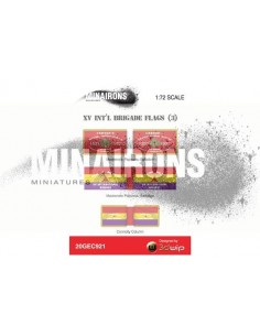 1/72 XV International Brigade Flags (3) 2