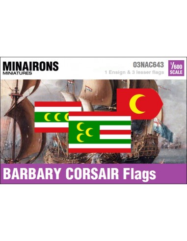 1/600 Barbary Corsair flags