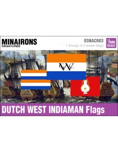 1/600 Dutch West Indiaman flags