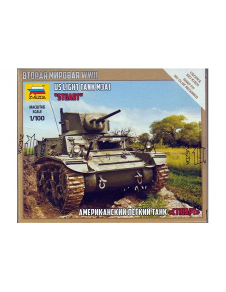 1/100 Carro M3A1 Stuart - Caja de 1
