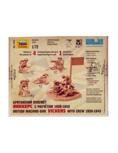 1/72 Ametralladora Vickers y servidores 2