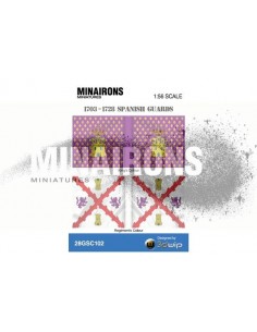 1/56 Spanish Guards flags 2