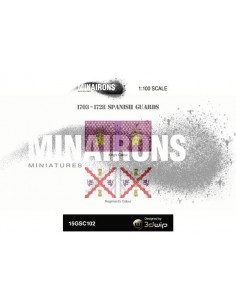 1/100 Spanish Guards flags 2