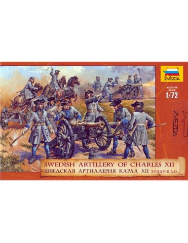 1/72 Artillería sueca de Carlos XII