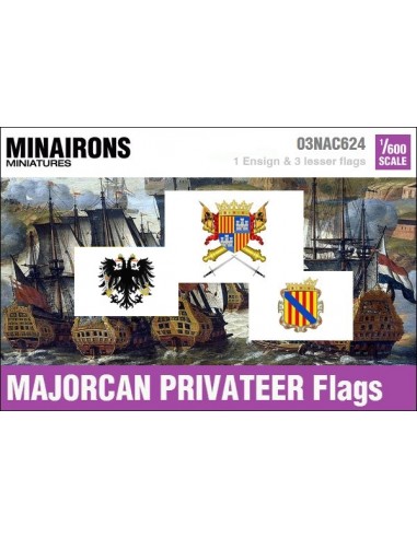 1/600 Majorcan Privateer flags