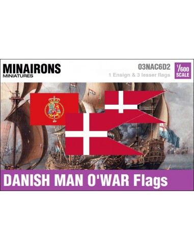 1/600 Danish Warship flags