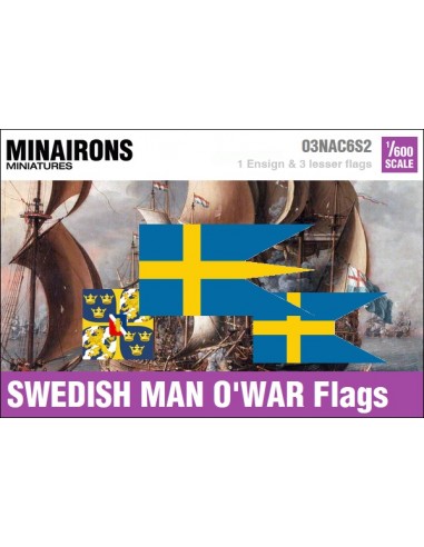 1/600 Swedish Warship flags