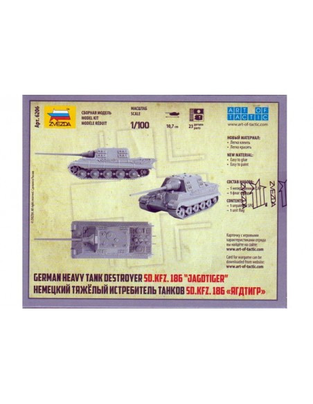 1/100 Caçatancs Jagdtiger - Capsa d'1